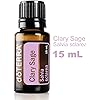 doTERRA - Clary Sage Essential Oil - Promotes Healthy-Looking Hair and Scalp, Promotes Restful Sleep, Calming and Soothing to the Skin; For Diffusion, Internal, or Topical Use - 15 mL