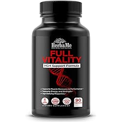 HerbaMe HGH Supplements for Men and Women, 90 Capsules - Naturally Supports Human Growth Hormone, Muscle Building, Muscle Growth Formula, Post Workout Recovery Amino Acid Blend with Colostrum Pills