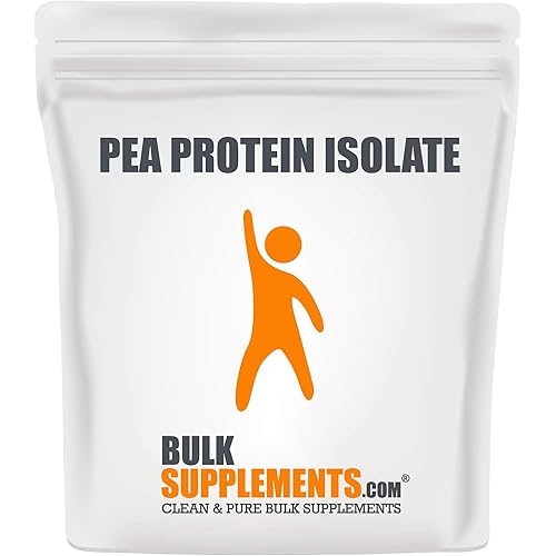 BulkSupplements.com Pea Protein Isolate - Pea Protein Powder - Vegan Protein Powder - Plant Protein Powder - Unflavored Protein Powder - Plant Based Protein Supplement 1 Kilogram - 2.2 lbs