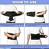 Back Brace Lumbar Support Belt - Relief Back Pain, Sciatica, Herniated Disc, Scoliosis and More - Back Support to Improve Posture, Keep Back Straight for Men and Women 3XL4XL45''-53'' - Black