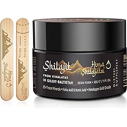 Shilajit Purest Himalayan Shilajit Resin - Gold Grade 100% Pure Shilajit with Fulvic Acid & 85 Trace Minerals Complex for Energy & Immune Support, 30 Grams 2 Months Supply