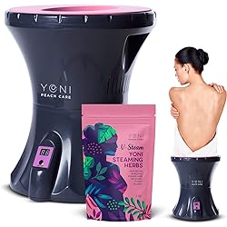 Peach Care Yoni Electric Steaming Seat With Yoni Steaming Herbs - for V Cleansing, Ph Balance Support, Menstrual Support, Feminine Odor, Postpartum care and more