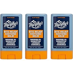 Murphy’s Naturals Insect Bite Relief Soothing Balm Stick | Plant Base, All Natural Ingredients | TravelPocket Sized | 0.5oz | 3 Pack