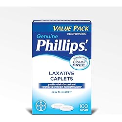 Phillips' Laxative Caplets 100-Count Box