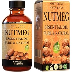 Nutmeg Essential Oil 1 oz, Premium Therapeutic Grade, 100% Pure and Natural, Perfect for Aromatherapy, and Much More by Mary Tylor Naturals