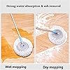 360° Rotatable Adjustable Cleaning Mop, Spin Mop Bathroom Cleaning Supplies, for Household Floor Cleaning Wall Cleaning Mops