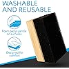Oil & Wax Large Block Applicator with 2 Microfiber Buffing Pads, for Applying Cutting Board Oil & Wax to Countertops, Butcher Blocks & Other Large Wooden Surfaces