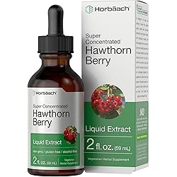 Hawthorn Berry Extract | 2 fl oz | Alcohol Free Hawthorne Liquid Tincture | Vegetarian, Non-GMO, Gluten Free | by Horbaach