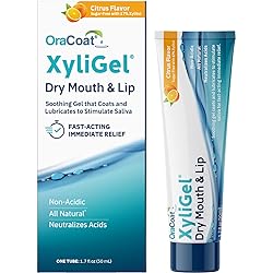 OraCoat XyliGel 1 Pack Soothing Dry Mouth Moisturizing Relief Gel with Xylitol, Sugar Free, for Dry Mouth, Stimulates Saliva Production, Non-Acidic, Daytime and Night Time Use
