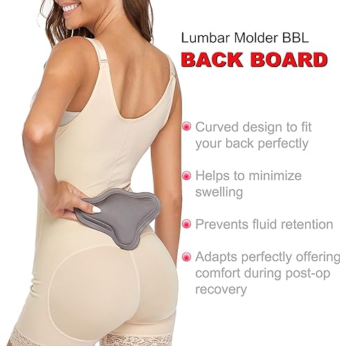 Lipo Foam Back Board Lumbar Molder BBL Backboard Compression Liposuction Post Surgery Supplies Tabla Moldeadora Grey