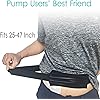 Insulin Pump Belt with Mesh Pouch for Easy ViewingOperation Diabetic T1D Medical Holder Adjustable Waist Band Accessories Lightweight for Tubing Epipen Men Women Adult Black