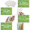 Crtiin 200 Pack Pocket Tissues Travel Packs 3 Ply Inspirational Paper Facial Tissues Bulk with Positive Sayings Small Mini Tissues Packs Individual Tissue Packs for Party Church Gift Graduation