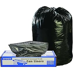 Stout, STOT4048B15, Recycled Content Trash Bags, 100 Carton, Brown