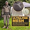 HOMEYA Net Suit XXL, Netting with Jacket Hoodie & Pants, Mittens & Socks, Lightweight Fine Mesh Full Body Clothing for Men & Women, for Camping, Hunting, Hiking, Fishing with Free Carry Pouch