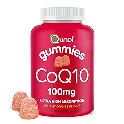 CoQ10 Gummies by Qunol, 100 mg, Delicious Gummy Supplements, Helps Support Heart Health, 60 ct