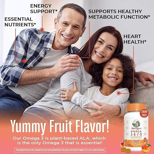 Vitamin D3B12 & Omega 3-6-7-9 Gummies Bundle by MaryRuth's | Immune Support | Calcium and Phosphorus Absorption | Heart Health & Energy Support Supplement