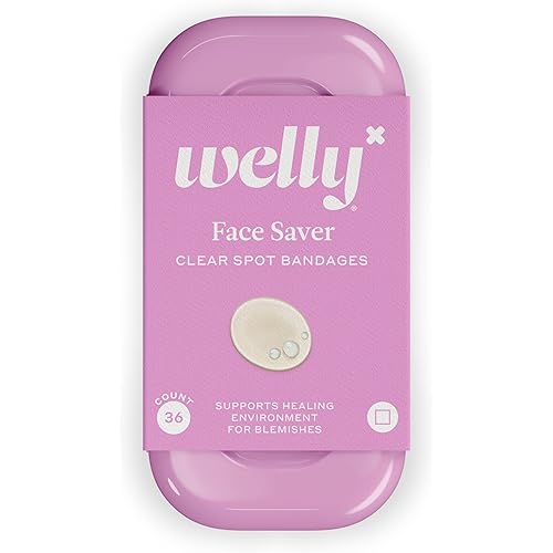 Welly Bandages - Face Savers, Hydrocolloid, Adhesive, Small Spot Shape, Clear - 36 ct