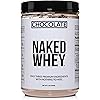 Chocolate Naked Whey Protein 1LB - All Natural Grass Fed Whey Protein Powder, Organic Chocolate, and Coconut Sugar - No GMO, No Soy, and Gluten Free, Aid Growth and Recovery - 12 Servings
