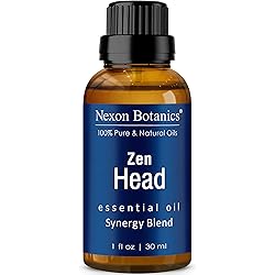 Zen Head Essential Oil Blend 30ml - Natural Essential Oils Sleep Blend - Peace & Calming Headache - Aromatherapy Sleep Essential Oils for Diffuser & Topical Use - Nexon Botanics