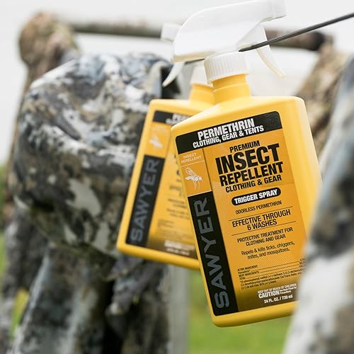 Sawyer Products Premium Permethrin Clothing Insect Repellent 24-Oz Trigger Spray and Sawyer Products Controlled Release Insect Repellent 4-Oz Lotion Bundle