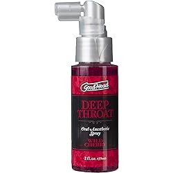 Doc Johnson GoodHead - Deep Throat Spray - Numbs Throat - Relaxes Gag Reflex - Wild Cherry - 2 fl. oz.59 ml
