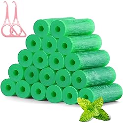 Aligner Chewies for Invisalign Aligners Mint Scented 20 Pcs Green and Aligner Removal Tool 2 Pcs Pink