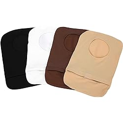 4Pcs Stretchy Colostomy Bag Cover, Lightweight Ostomy Bag Covers with Round Opening, Unisex