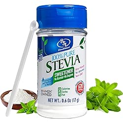Stevia Powder Without Erythritol 100% Pure, 0.6 Oz, No Artificial Sweetener, 620 Servings | Stevia Green Leaf Extract | Zero Calorie & Keto Friendly, Pure Stevia Powder