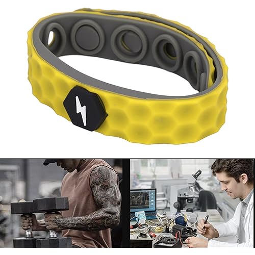 Free Static Wristband, Prevent Static Bracelet Adjust Disorder Current Waterproof for Home for WomenYellow