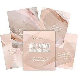 NICU Mama Affirmations - A Soothing and Warm Gift of 20 Encouraging Affirmation Cards to Support NICU Moms Through their Neonatal Intensive Care Unit Journey