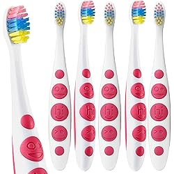 hello Kids Unicorn Soft Toothbrush 6 Pack, BPA Free, Easy to Grip Handle, Cruelty Free, for Baby, Toddler, Infant