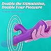 Thrusting Vibrator with Strong Pulses Action - BOMBEX Hayden, Clitoralis Stimulator with Flapping Bunny, 9.2" G Spot Vibrator, Rabbit Vibrator with 10 Powerful Modes, Sex Toys for Women