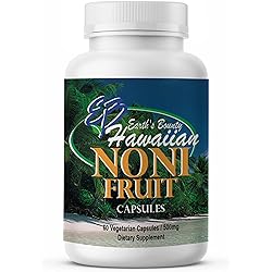 Earth's Bounty - Hawaiian Noni Fruit Capsules - 60 Veggie Caps - Healthy Immune System & Joint Health Support - 100% Natural & Pure Noni - Vegetarian