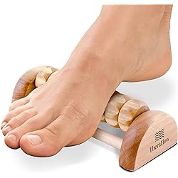 TheraFlow Foot Massager Roller - Plantar Fasciitis & Stress Relief, Foot Arch Pain, Muscle Aches, Soreness - Stimulates Myofascial Release - Foot Tension, Tightness - Relaxation Gifts for Women, Men