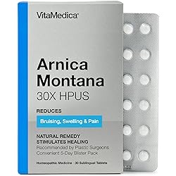 VitaMedica | Arnica Montana | 30X | HPUS | Made in USA | Plant Based | Bruising | Swelling & Inflammation | Muscle Pain Relief | Post Surgery | Homeopathic Remedies | Arnica Tablets | 30 Ct