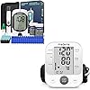 Metene TD-4116 Blood Glucose Monitor Kit with 100 Glucometer Strips and 100 Lancets, Blood Pressure Monitor with Cuff 22-40cm, Home Health Monitor Bundle