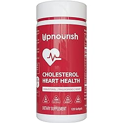 Cholesterol Lowering Supplements That Work - Plant Sterols, Citrus Bergamot Supplement for High Cholesterol & Triglycerides - Cholesterol Supplements with Garlic Extract, Fish Oil, Coq 10 & Turmeric