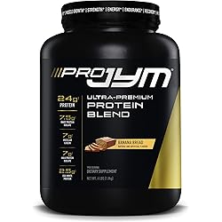 Pro JYM 4lbs Banana Bread Protein Powder | Whey, Milk, Egg White Isolates, Casein | Muscle Growth, Recovery, for Men & Women | JYM Supplement Science