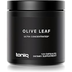 22,500mg 45x Concentrated Ultra High Strength Olive Leaf Extract - Min. 50% Oleuropein - Highly Concentrated and Bioavailable - 120 Veggie Capsules