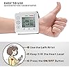 Rechargeable Wrist Blood Pressure Monitor, Blood Pressure Monitors for Home Use, BP Cuff Automatic, Blood Pressure Machine, LCD Display, Readings Memory, Large, Portable Blood Pressure Monitors