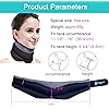 TANDCF V Neck Support Brace 3-Layered Curve Rising Adjustable Neck Support Brace Relieves Pain & Spine Pressure,Breathable Sponge Cervical Collar Brace for Men and WomenBlue-Grey