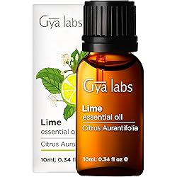 Gya Labs Lime Essential Oil 10ml - 100% Pure Therapeutic Grade Essential Oils - Undiluted Lime Oil for Diffuser & Candles