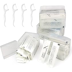 200 Count Dental Floss Picks Individually Wrapped, Eyxformula Oral Care Flossers for Adults & Kids, Travel Dental Picks for Teeth Cleaning, Tight Spaces Cleaning, Plaque Remover4 Pack