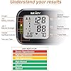 Blood Pressure Machine Wrist Blood Pressure Cuff Wrist BP Monitor Wrist Cuff Automatic Monitor with Irregular Heartbeat Detection Large Display 120 Readings Memory 2 Users with Batteries for Home Use