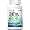 HealthA2Z Mucus Relief, Guaifenesin 400mg, 300 Tablets, Immediate Release, Expectorant