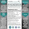 120 Capsules, 2,253mg Per Serving, Providing 420mg Elemental Magnesium, L-Threonate, Bisglycinate Chelate, Malate, for Brain, Sleep, Stress, Cramps, Headaches, Energy, Heart, from Kappa Nutrition