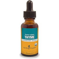 Herb Pharm Certified Organic Thyme Liquid Extract for Respiratory System Support - 1 Ounce DTHYME01