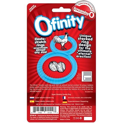 SCREAMING O Ofinity Cock Ring, Blue