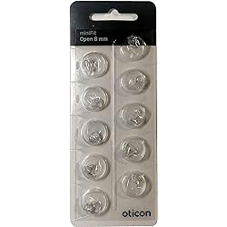 Oticon Minifit Open 8mm Dome Piece 10 Pack
