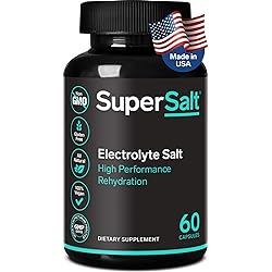 Keto Electrolyte Supplement, Salt Replacement Tablets for Rapid Oral Rehydration & Post Workout Recovery, Magnesium, Zinc, Sodium, Copper | 60 Capsules | Stop Leg Cramps and Restore Energy